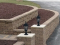 Two tiered Retaining Walls with Pillar Pittsburgh