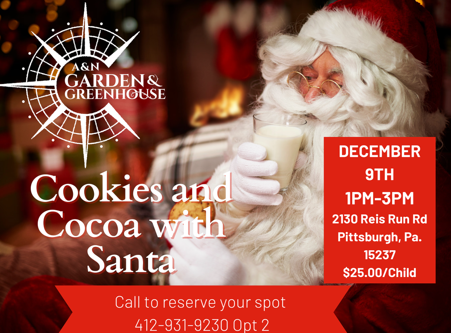 Cookies With Santa A&N Lawn Service